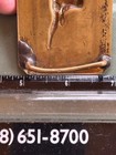 Texas Long Horn Cow Steer Nickel Silver Belt Denver Buckle Brass (A2026A) — photo 7