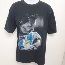 ARGENTINA BLACK MESSI #10 COLOMBIA 2021 BRASILIA SEMI SOCCER TEE MEN SZ: XXL NWT