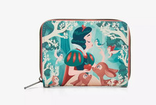 Cartera Loungefly Disney Blancanieves Princesa Bosque Animales Cremallera Alrededor Nueva