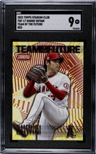 2022 Topps Stadium Club - Team of the Future Shohei Ohtani #TOF-17 Red SGC 9