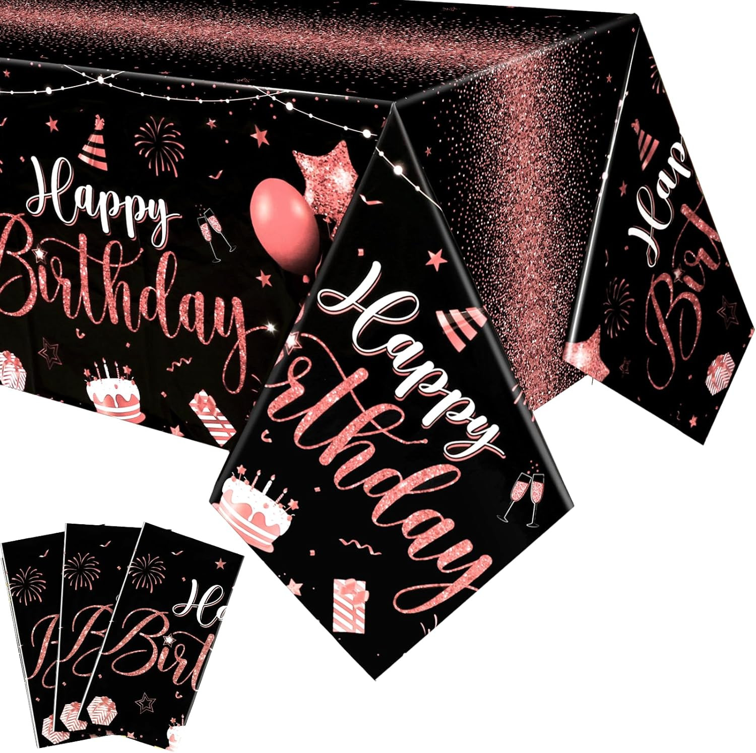 3 Pcs Happy Birthday Tablecloths Happy Birthday Party Decora
