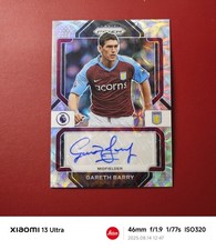 2022-23 Panini Prizm Premier League Signatures Choice Gareth Barry #S-GBY Auto