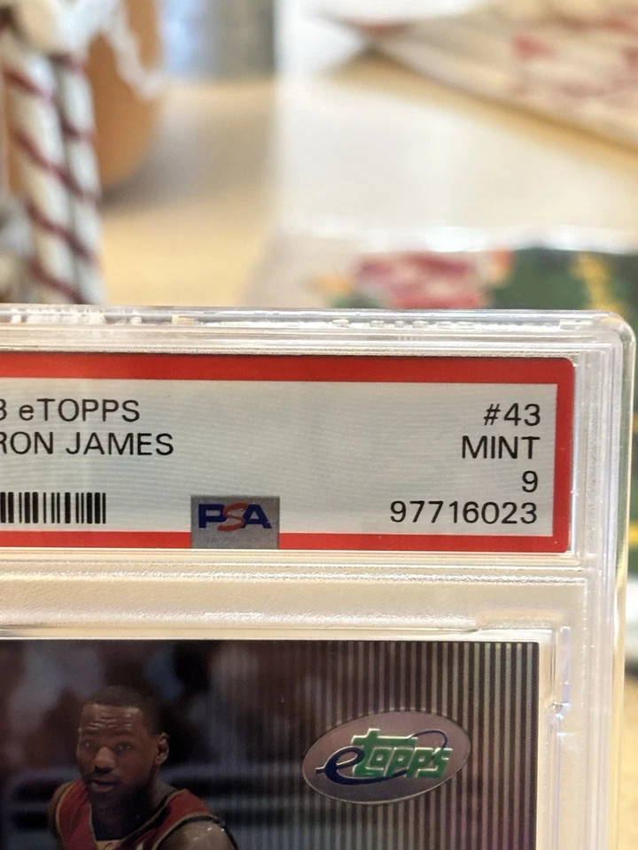 2003 eTopps #43 LeBron James Rookie PSA 9 MINT 🔥🔥🔥🔥GOAT? - Image 4 of 4