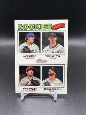 2026 Topps Heritage - Rookie Pitchers #387 Chrome Quad Rookie Pitchers