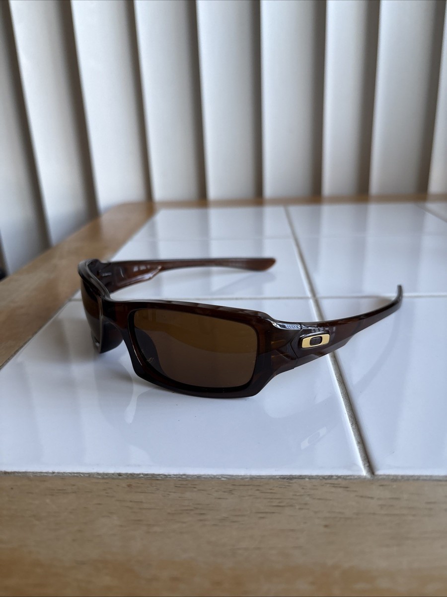 Oakley (4+1)2 03-442 Full Rim 54-19 Brown Frame Only Read