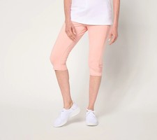 446 Denim Co. Active Regular Duo Stretch Skimmer with Ruched Hem size M