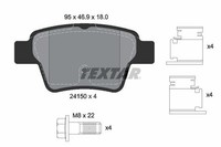 1 X Bremsbelagsatz BremsbeläGe Textar 2415001 FüR Peugeot