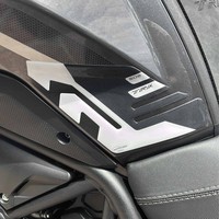 3D Aufkleber Seitenschutz FüR Tank Kompatibel Mit Benelli TRK 502 Weiß