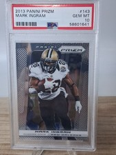 2013 Panini Prizm Silver Prizm Mark Ingram #143 New Orleans Saints PSA GEM MT 10