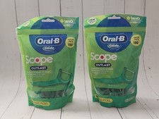  Pack of 2 Oral-B Glide Dental Floss Picks with Scope, Mint Flavor, 150 Count