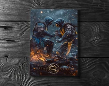 Mortal Kombat Sub Zero Scorpion Game Poster Print - No Frame