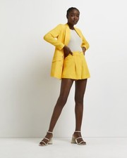 River Island 2 Piece Plus Orange Blazer & Tailored Shorts Size 18 £105 Sold Out