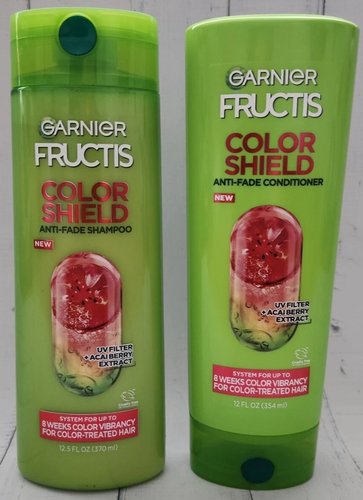 Lof of 2 Garnier Fructis Color Shield Anti-Fade 12.5 Shampoo & 12.5 Conditioner