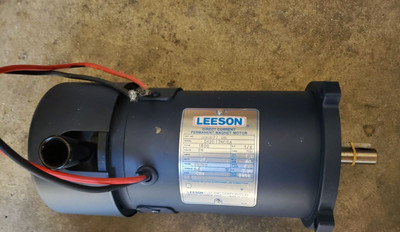 LEESON ELECTRIC MOTOR, 1/4hp, DC 24 Volt, 5/8'' shaft. Part # C42D17NC5A