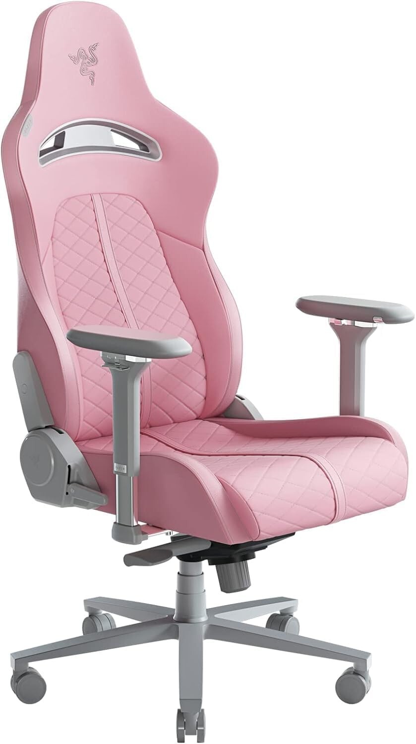 Razer Enki Gaming Chair Quartz Desk/Office Integrated Lumbar Support Adjustable