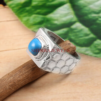 Anello Turchese Ostrica, Anello D'argento 925, Anello D'argento, Anello - Foto 9