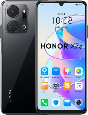 Honor X7A - 128GB 4G LTE entsperrt Dual-SIM Android Smartphone - Midnight Black