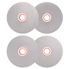 Diamond Flat Lap Disc Set 4x5/8Inch Arbor 600/1200/2000/3000 Grit Grinding Wheel