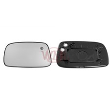 TOYOTA AVENSIS 2003->2005 DOOR/WING MIRROR GLASS SILVER,HEATED & BASE LEFT SIDE