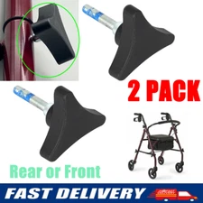 2 x Knob For Rollator Parts For Steel Rolling Walker Rear Front Wheel Assembly
