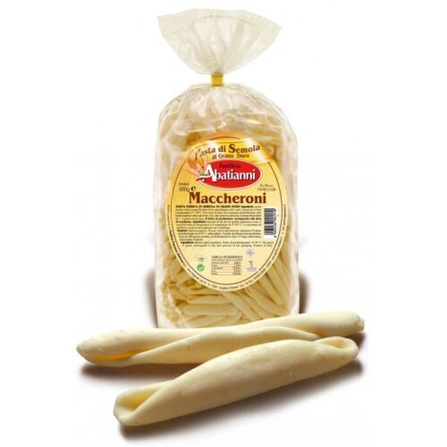 'Abatianni' 1 KG Macaroni Paste Durum Wheat Hardwood 100% Italian 500G X 2