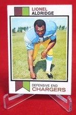 Lionel Aldridge TOPPS Football Card 1973 #174 NFL EX-NM