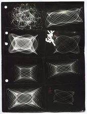 Photogramme - Pendules - Planche contact - Tirage argentique d'époque - #