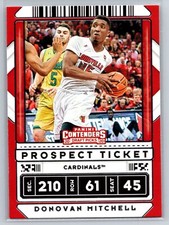 2020 Panini Contenders Draft Picks #43b Donovan Mitchell White jersey
