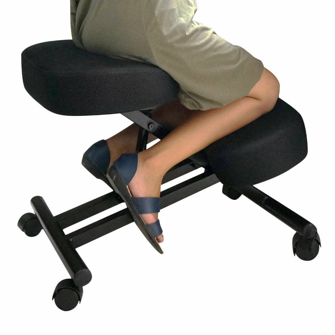 Kneeling Chair Orthopaedic Stool Ergonomic Posture Office Frame Seat Black  | eBay