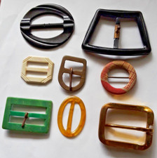 Assorted Lot of Vintage Retro Metal  Plastic Belt Buckles