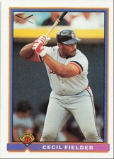 1991 Bowman Cecil Fielder Detroit Tigers #367