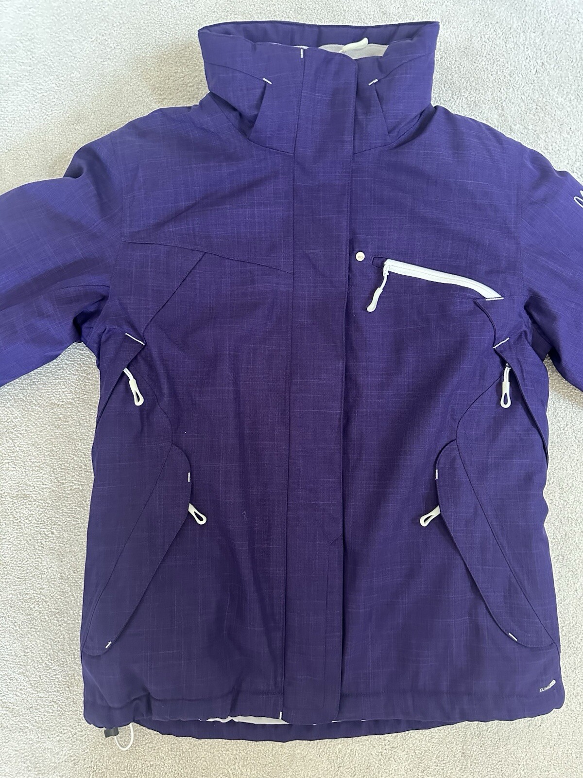 SALOMON Giacca da sci Saloman donna viola Clima Pro XS in ottime condizioni