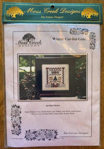 Moss Creek Designs WINTER GARDEN GATE Cross Stitch Kit No 40 Rae 