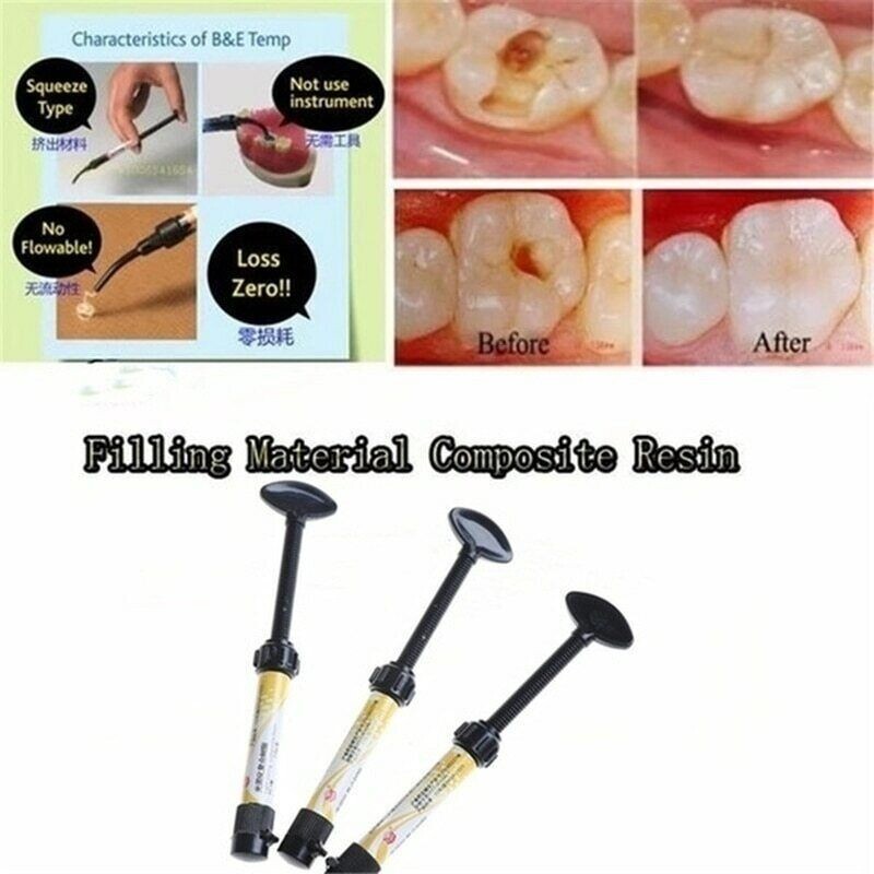 Teeth Resin Tooth Repair Dental Cement Cavity Filling Strong Repair Restoration - Foto 6