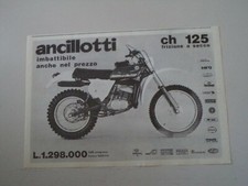 advertising Pubblicità 1978 MOTO ANCILLOTTI CH 125