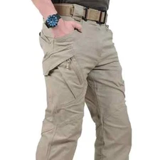 Pantalones De Trabajo Múltiples Bolsillos Elásticos Militares Viajes Para Hombre