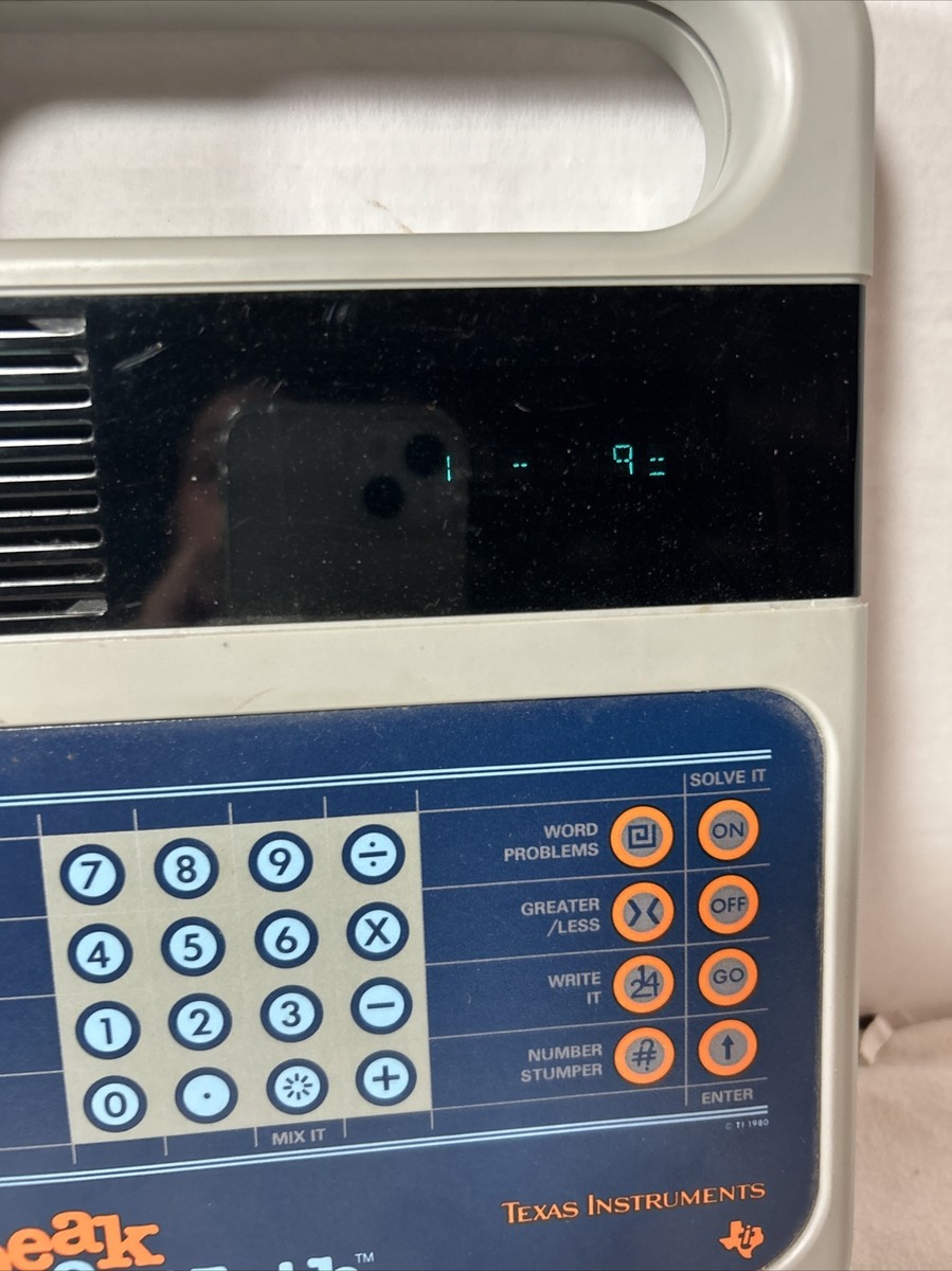 Vintage Texas Instruments Speak & Spell Speak & Math Learning Toy