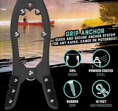 clamps to hook trees for anchors fishing Brush Clamp Tree Branch Grip Grab Kayak Fishing Small Boat Anchor River  Current