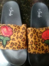 leopard print sandals