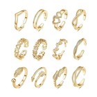 Gold Toe Rings 12 Piece Sexy