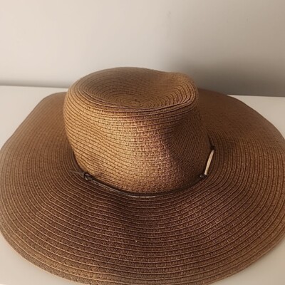 Talla Unica Womens Hat Boho Floppy Hat Natural One Size Spring Summer
