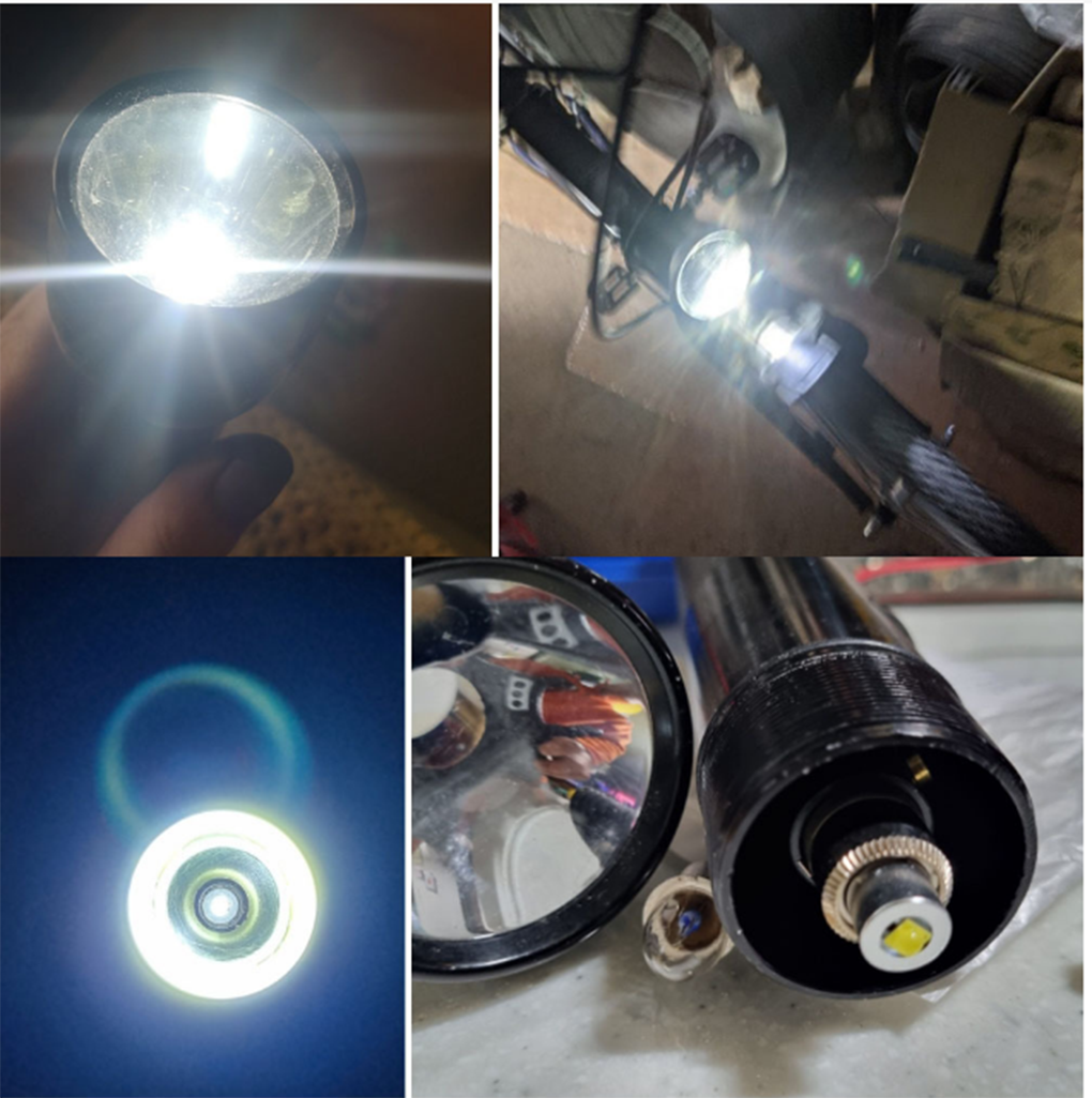 2Pcs 19.2 v Flashlight Worklight Replacement LED Bulbs for