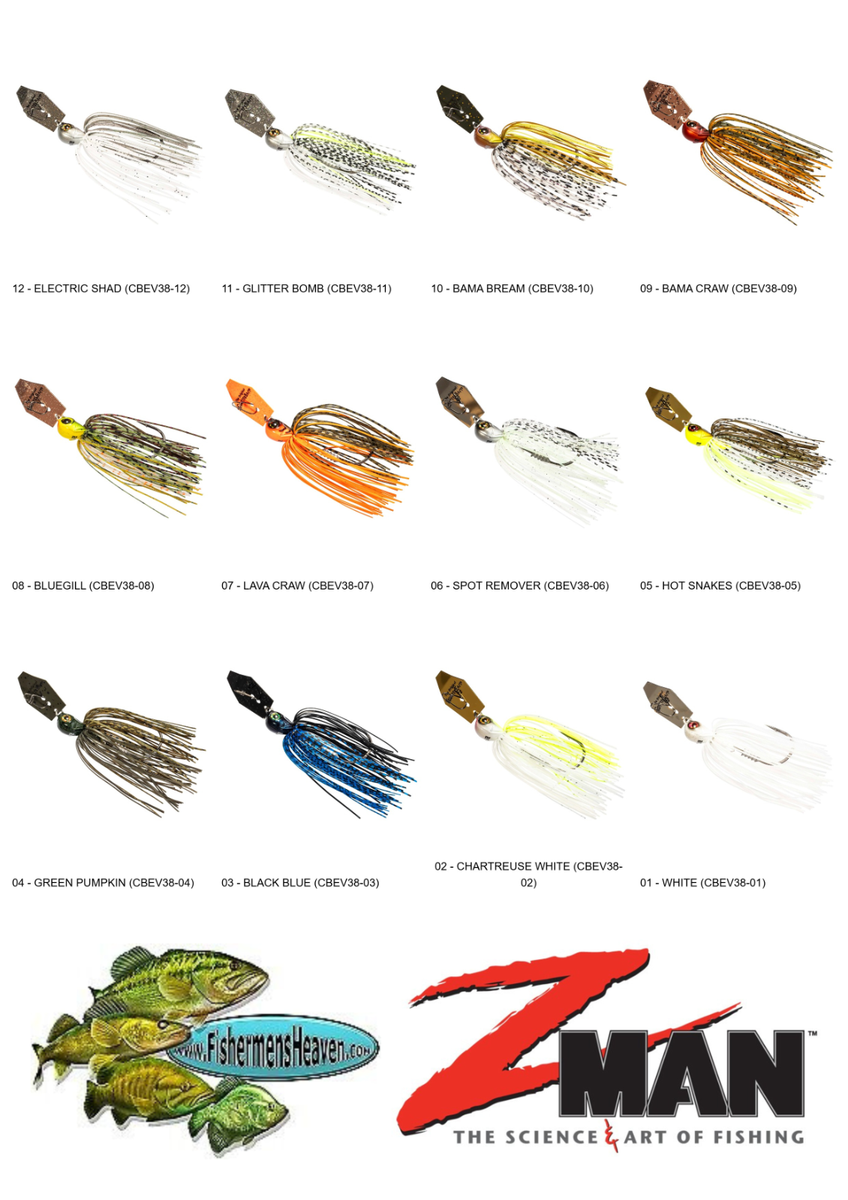 Z-MAN Chatterbait EVO ELITE 1/2oz Bladed Vibrating Jig (CBEV12