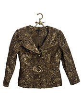 David Meister Women Blazer Size 4 Wool Silk  ...
