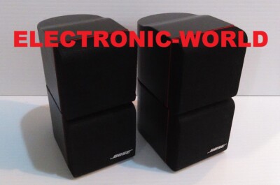 NICE! PAIR OF BOSE LEGENDARY REDLINE Double Cube Speakers Lifestyle Acoustimass