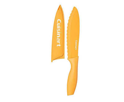 CUISINART 5.5'' Utility Knife Stainless Steel Yellow Blade Guard Advantage Chef's