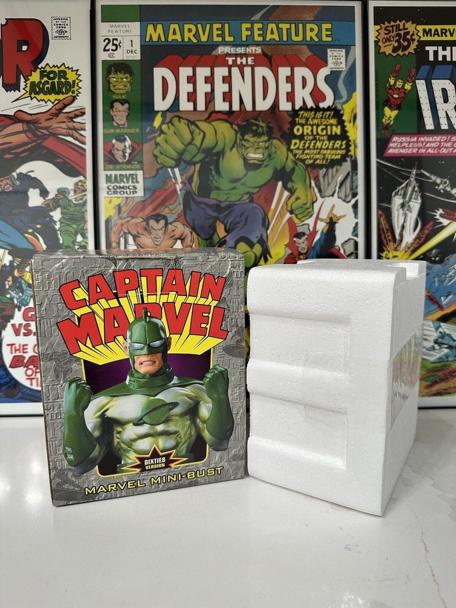 Captain Marvel 60s Version Marvel Mini Bust Bowen Designs Captain Marvel 60s Version Marvel Mini Bust Bowen Designs