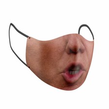 Trump Face Shh Print Adult Face Mask