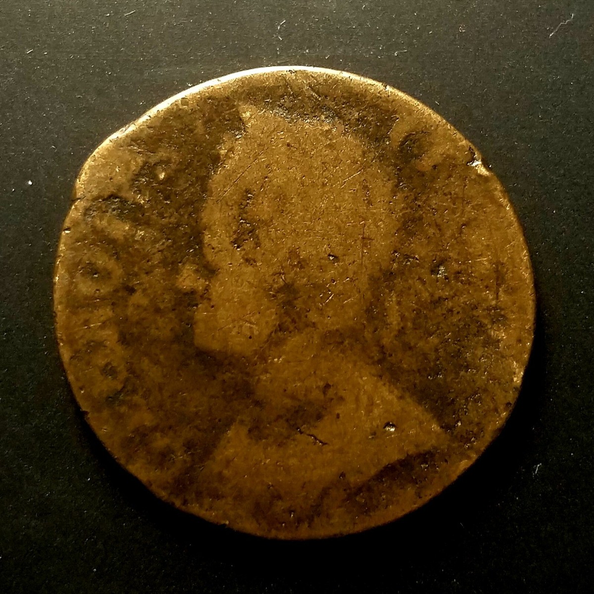 British market  1748 (?) Great Britain 1/2 Penny KM #579.2 World Coin | eBay