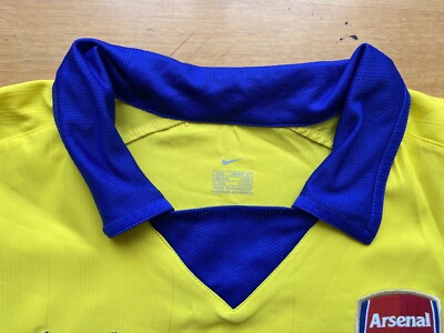 ARSENAL LONDON 2003 2004 AWAY FOOTBALL SHIRT SOCCER JERSEY NIKE sz